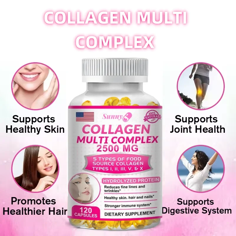 Hydrolyzed Collagen Supplement - for Healthy Hair and Skin, Antioxidant Dietary Supplement, Non-GMO