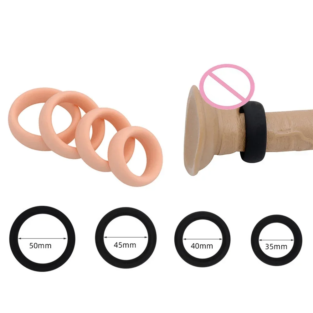 1PC Silicone Cock Ring Delay Ejaculation Elastic Penis Ring Male Masturbator Sex Toys for Men Adult Products Erotic Sex Shop