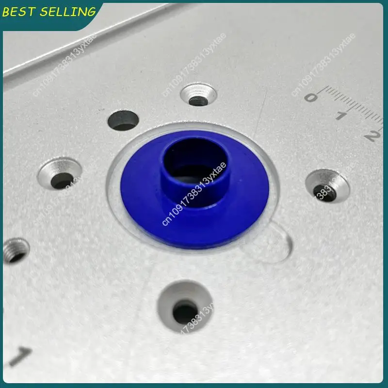 N09R-10Pcs Aluminum Router Guide Bushing Set,Router Template Kit With And Lock Nuts, Fits For 1-3/16In Or 1-1/4In Base Plate Dur