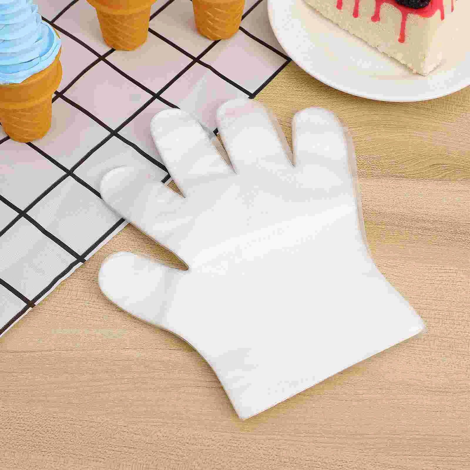 ถุงมือทําความสะอาดเด็กอิมัลชันฝาครอบป้องกันมือทางการแพทย์ไนไตรล์โปร่งใส