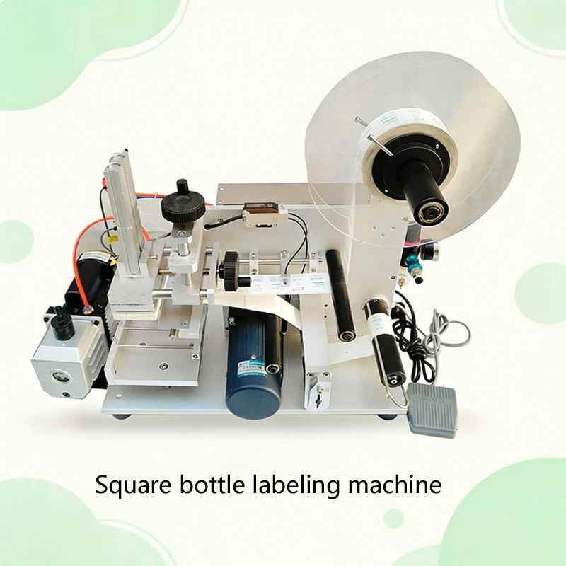 

Полуавтоматическая машина для этикетирования плоских поверхностей, аппликатор этикеток на верхнюю часть квадратных бутылок, оборудование для этикетирования плоских продуктов