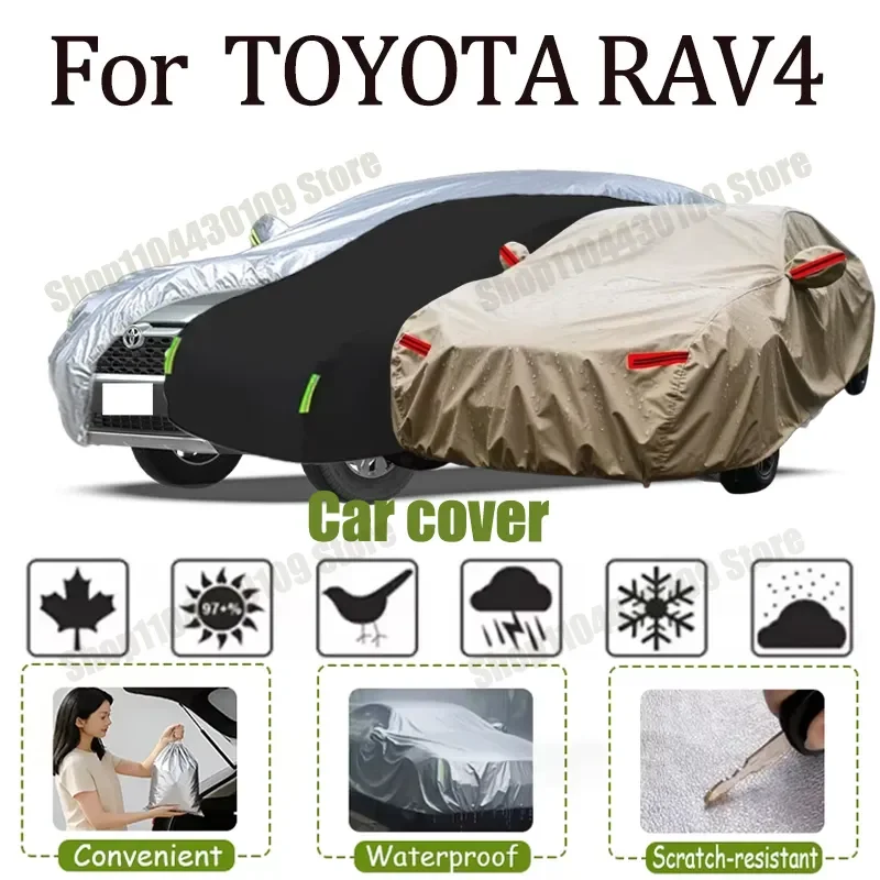 

For TOYOTA RAV4 Car Cover Outdoor Protection Full Car Covers Waterproof Sunshade Snow Cover Anti uv
