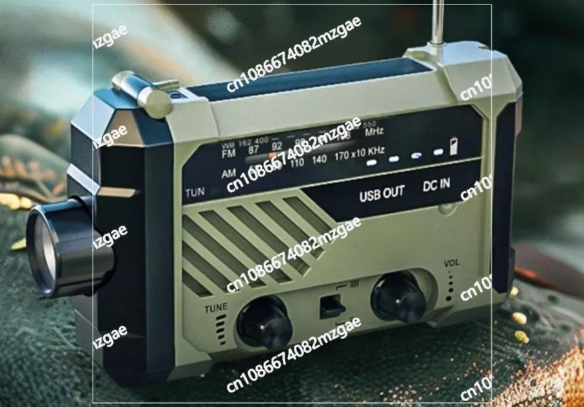 Disaster Prevention Hand Cranked Radio, Emergency Disaster Recovery, Doomsday Survival Equipment, Solar Power Bank, Flashlight