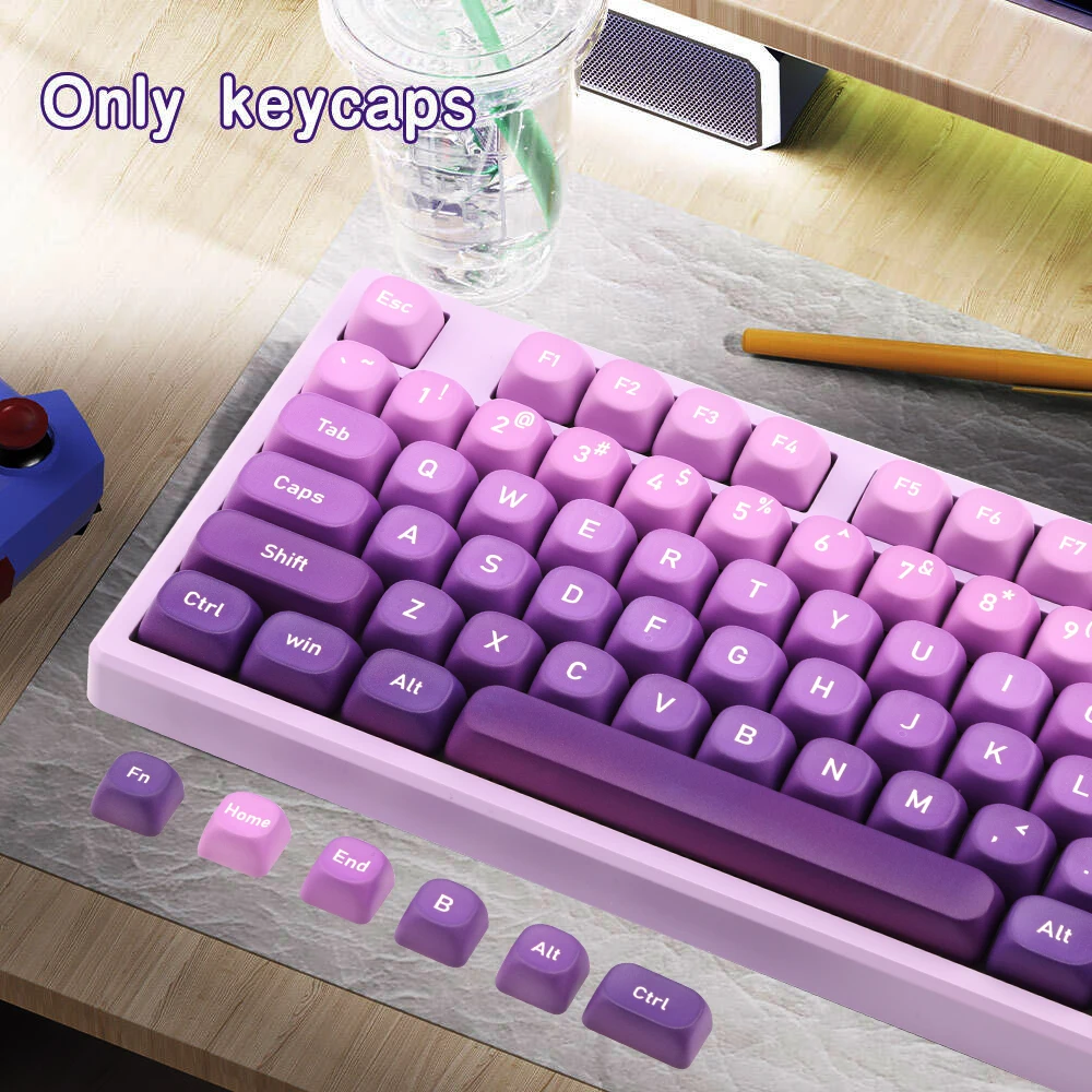 134 Keys MOA Keycaps PBT Keycaps Custom Keyboard Keycaps for Cherry Gateron MX Switches Mechanical Keyboards