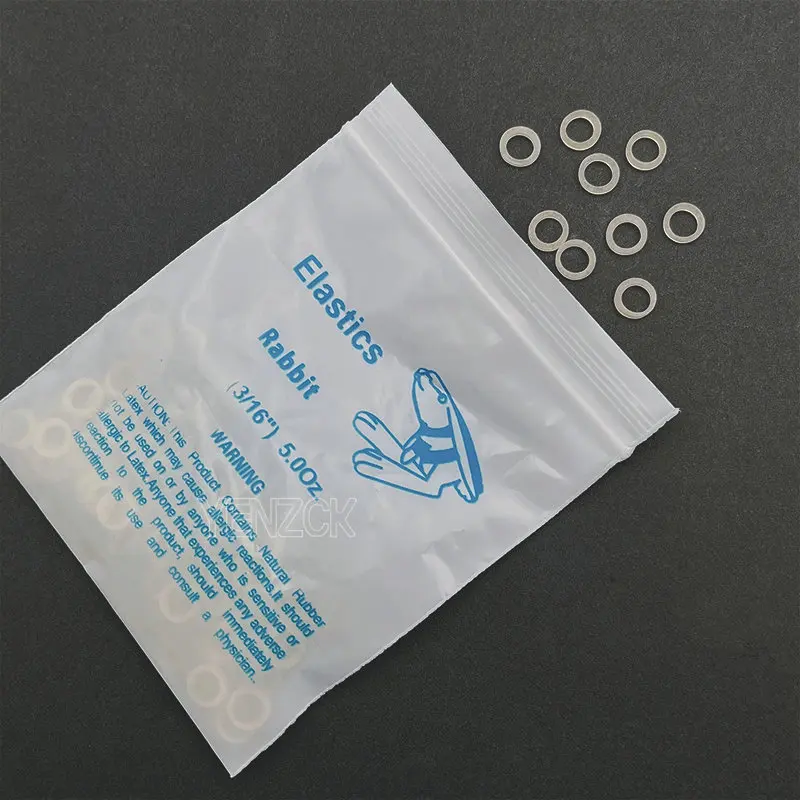 Dental Super Elastics Latex Zahnspangen Gummibänder 5Oz Kieferorthopädische Ligationsring Ortho-Behandlungsmaterialien – Detail 9