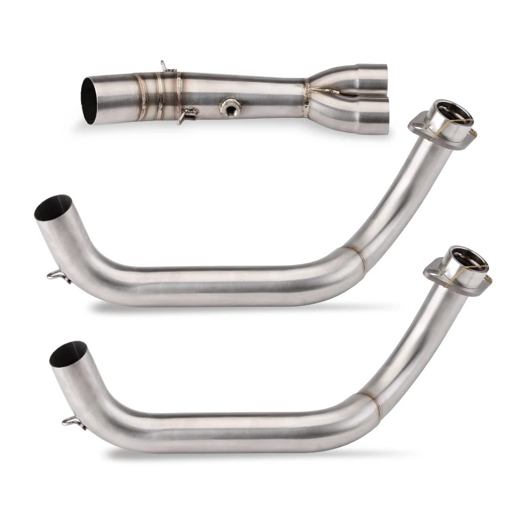 For Yamaha YZF-R7 MT07 FZ07 XSR700 Tracer700/GT Tracer 7/GT 2014-2026 Motorcycle Exhaust Manifold Slip On Tube 51MM Front Pipe