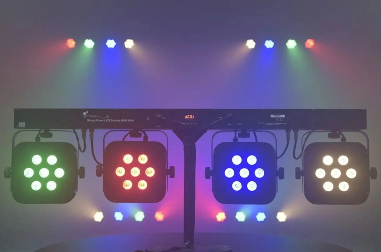 Dj Lights Disco Equipment 7x3w RGBW 4 in1 Led Par Bar Stage Lighting