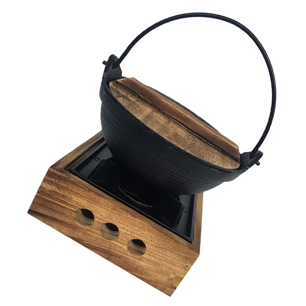 

1 set 1 Set Cast Iron Sukiyaki Japanese Style Shabu Cooking For Hot Pot Stews Outdoor Camping Picnic Cookware Small Soup Pot