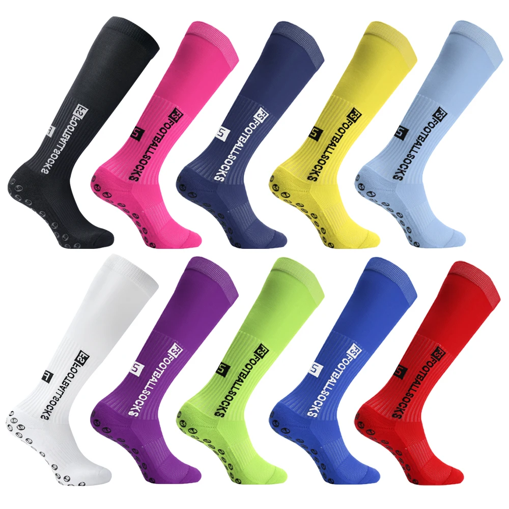 

Round 2024 knee FS and Long Sports Football Silicone Socks Anti Slip Grip Soccer Socks Calcetas Antideslizantes De Futbol