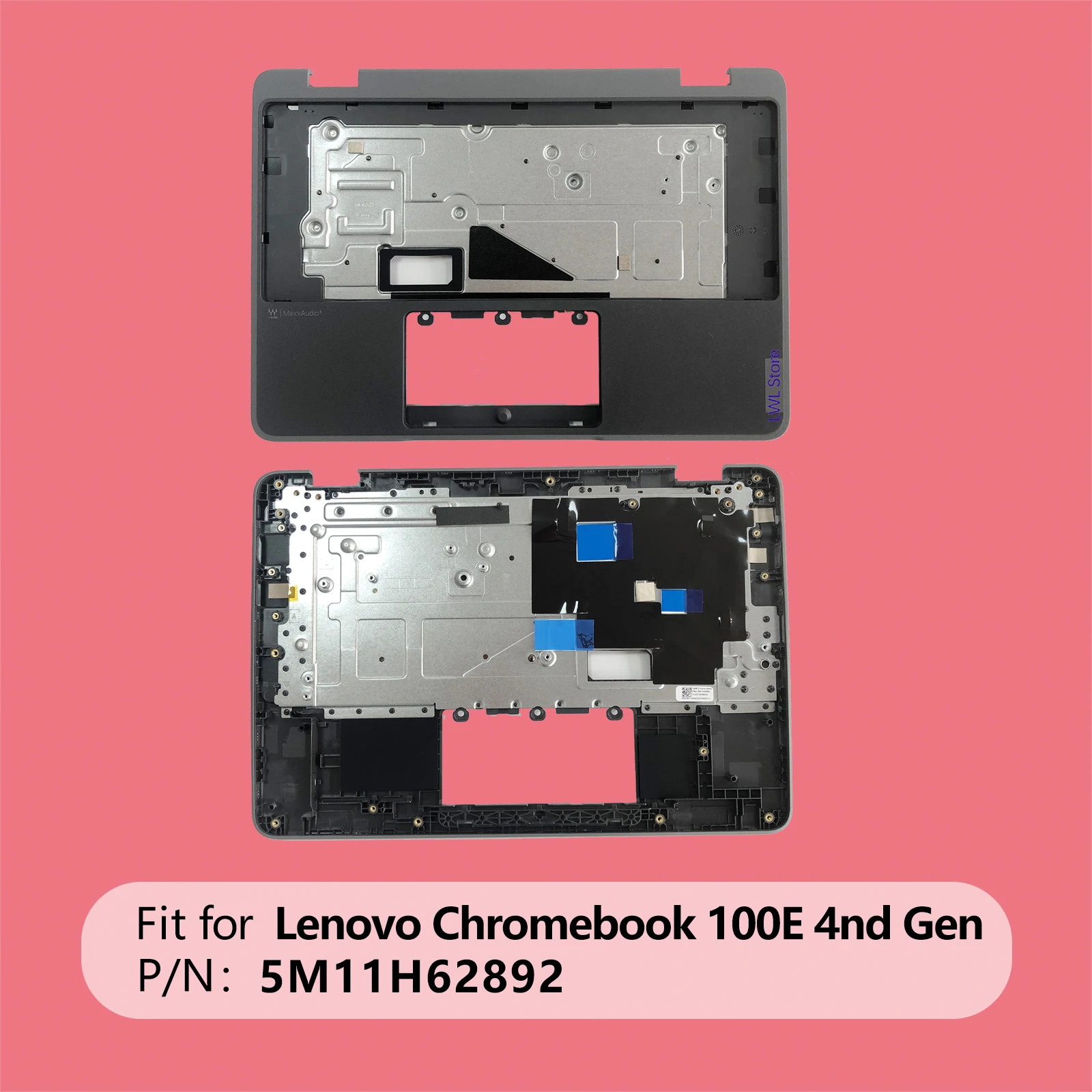 LWL NEW For Lenovo Chromebook 300E Yoga Gen4 Laptop Upper Top Cover Case Palmrest Assembly Part 5M11H62892