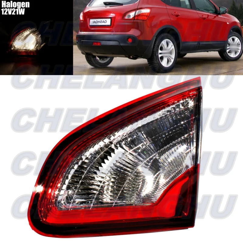 Luz traseira interna direita com lâmpadas, lâmpada traseira, acessórios do carro, Nissan Qashqai J10 2010 2011 2012 2013 2014