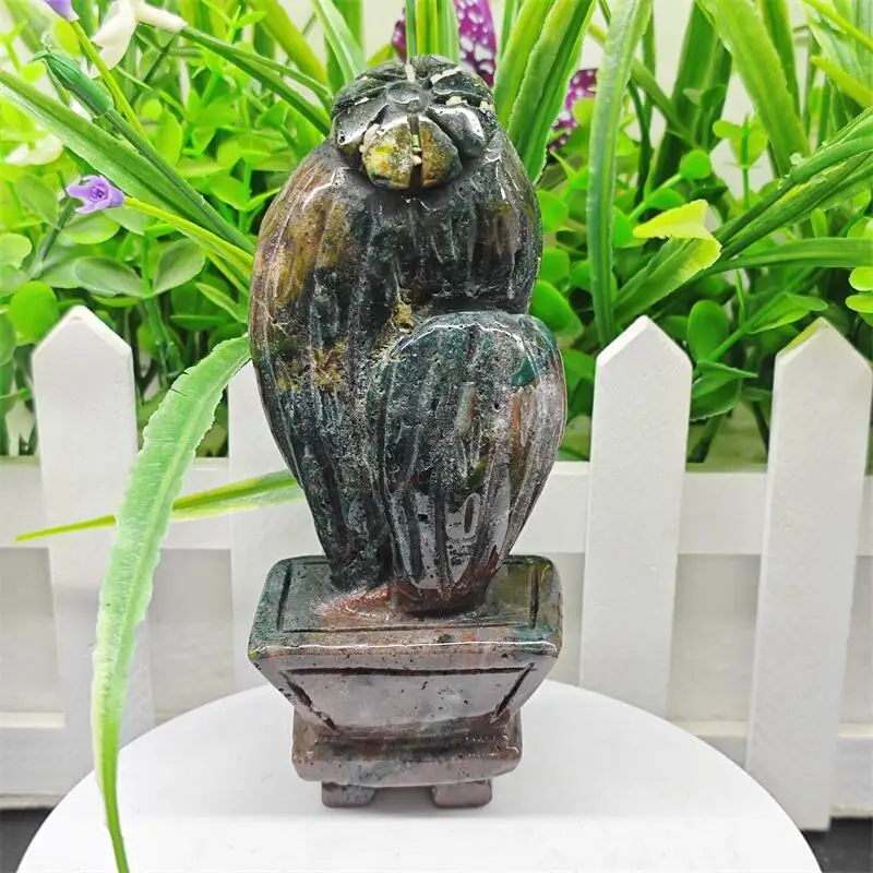 

Natural Jasper Cactus Carving Healing Fengshui Stone Energy Gemstone Cute Home Office Decoration Gift 1PCS