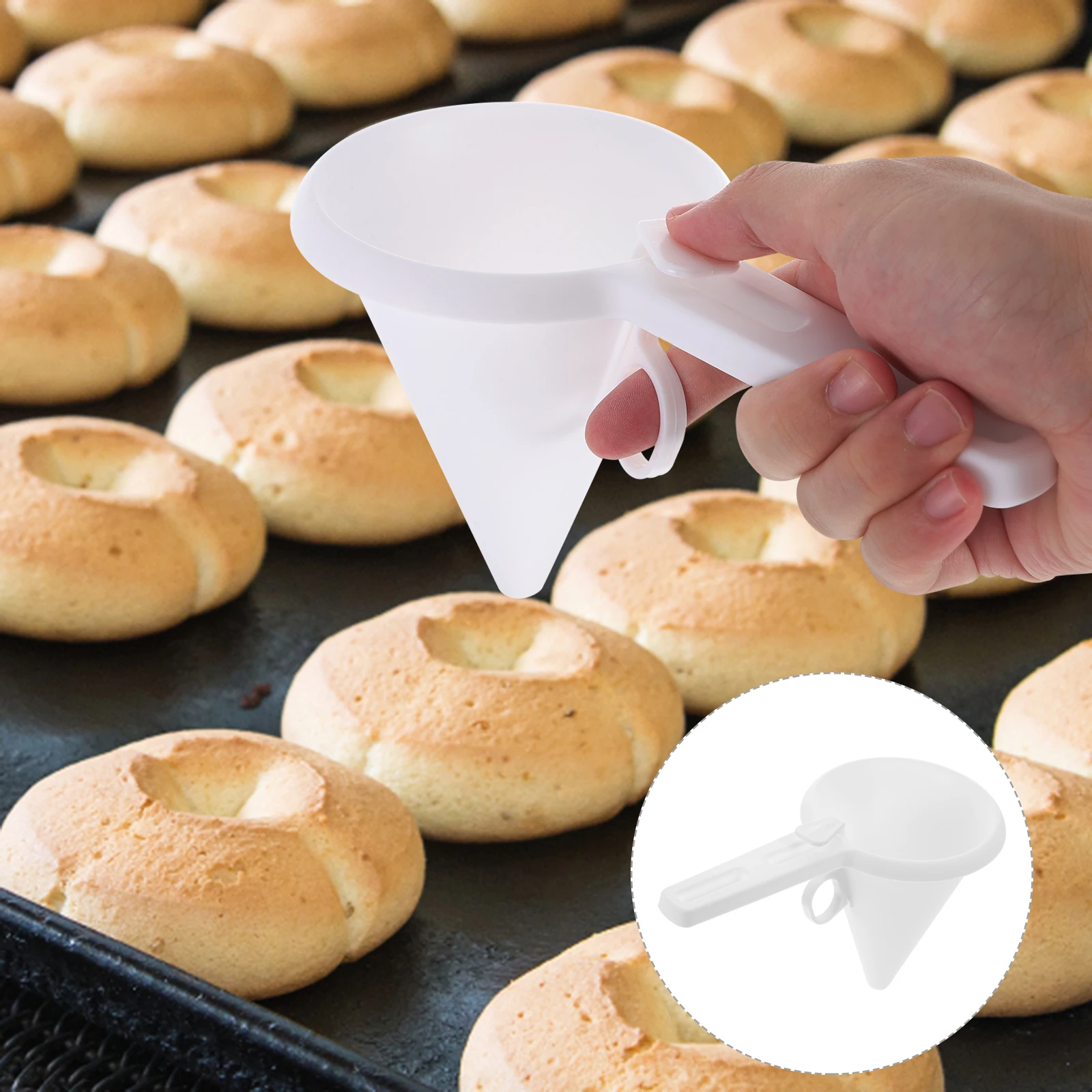 

2pcs H held Funnel Dispenser for Chocolate C Pastry Batter Dispenser Funnel y Batter Icing Transfer Pastry Kitchen Tool