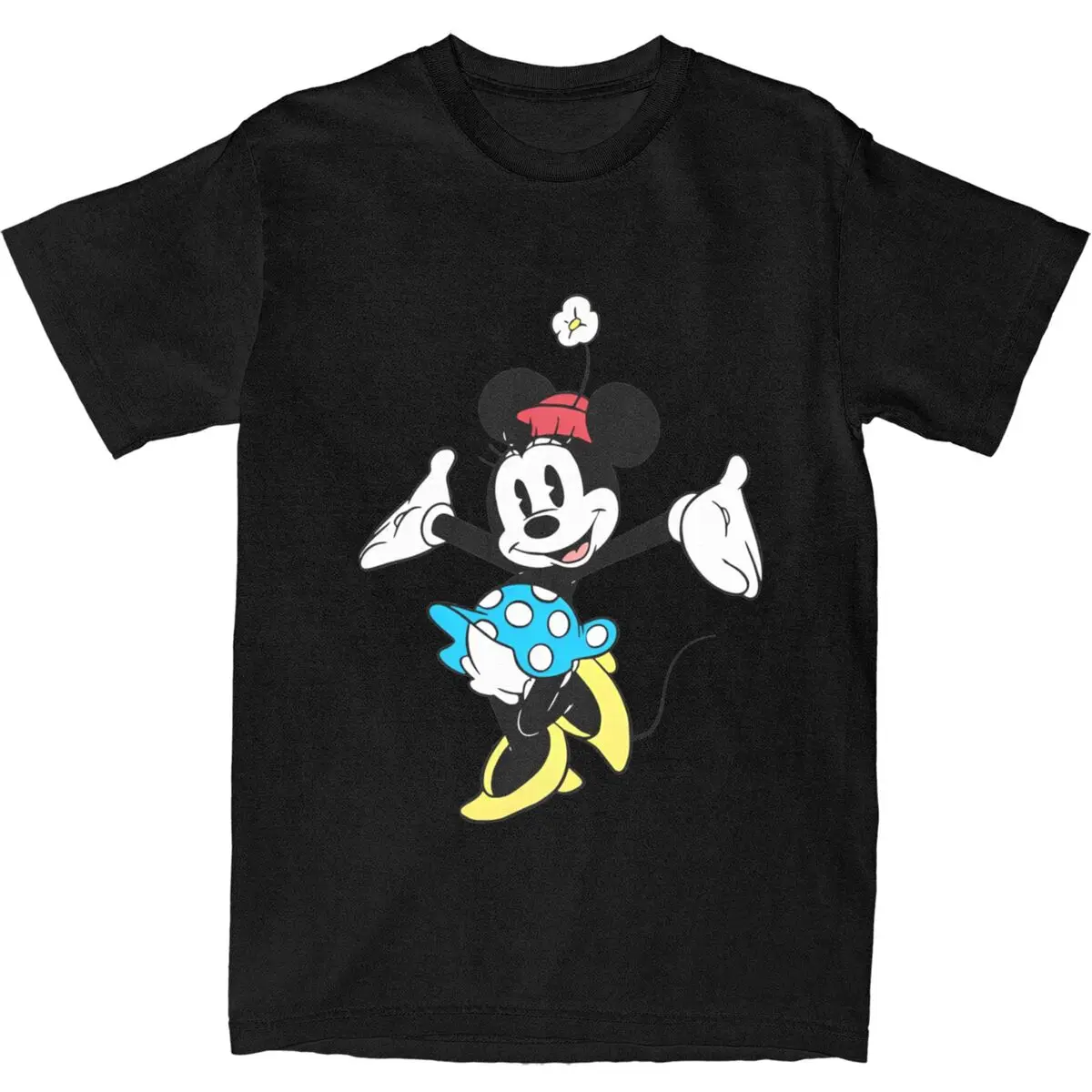 Public Domain Minnie T-Shirt Harajuku T Shirts Short Sleeve Y2K Casual Tops Summer 100 Cotton O-Neck Oversized Top Tees