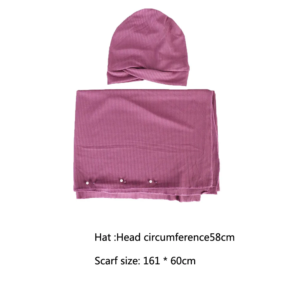 Hijab con cuentas con gorro interior a juego, bufanda para mujer, chal, bufanda, Jersey, gorros interiores, hiyab musulmán, conjuntos de envoltura de alta calidad