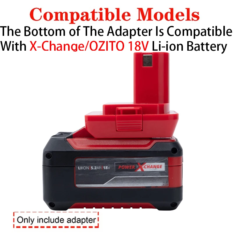 Adapter/Converter for Ryobi 18V ONE+ Li-ion Tools to X-Change/OZITO 18V Adapter/Converter Power Tool Accessory