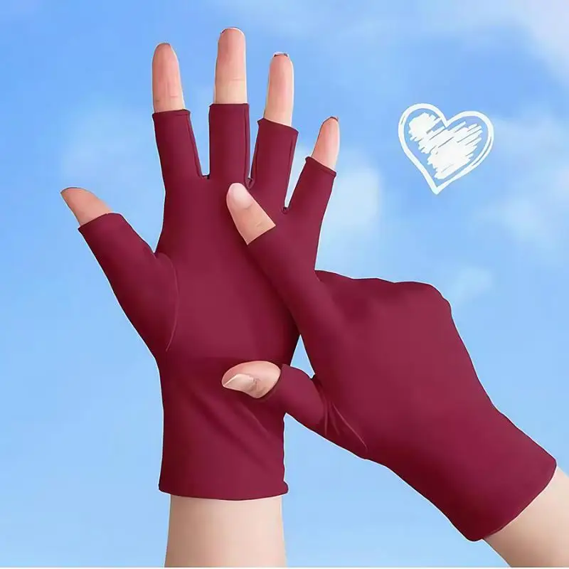 New 1Pairs Nail Art Glove UV Protection Glove Anti UV Radiation Protection Gloves Protector For Nail Art Gel UV LED Lamp Tool