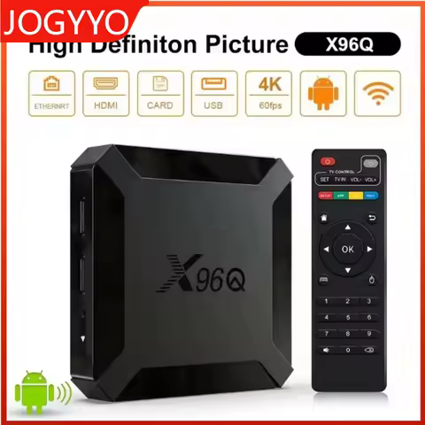 Smart TV Box X96Q Android 10.0 Allwinner H313 Quad Core 2.4G WiFi HDR10 HD 4K H.265 2GB RAM 16GB ROM Media Player Set Top Box