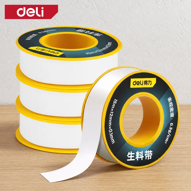 Durable PTFE Plumbing Tape Wide And Thick Corrosion Resistant Anti Aging For Water Gas Pipes Strong Sealant Thread Seal Tool