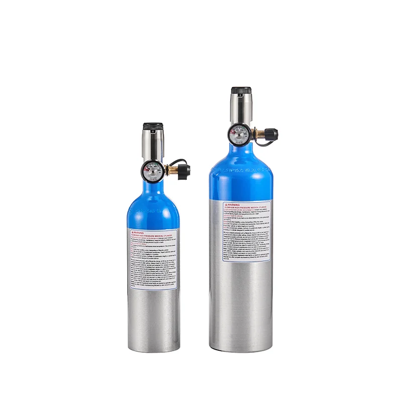 1L 170L Oxygen Storage Portable  Health Care Medical Oxygen Gas Cylinder Tank