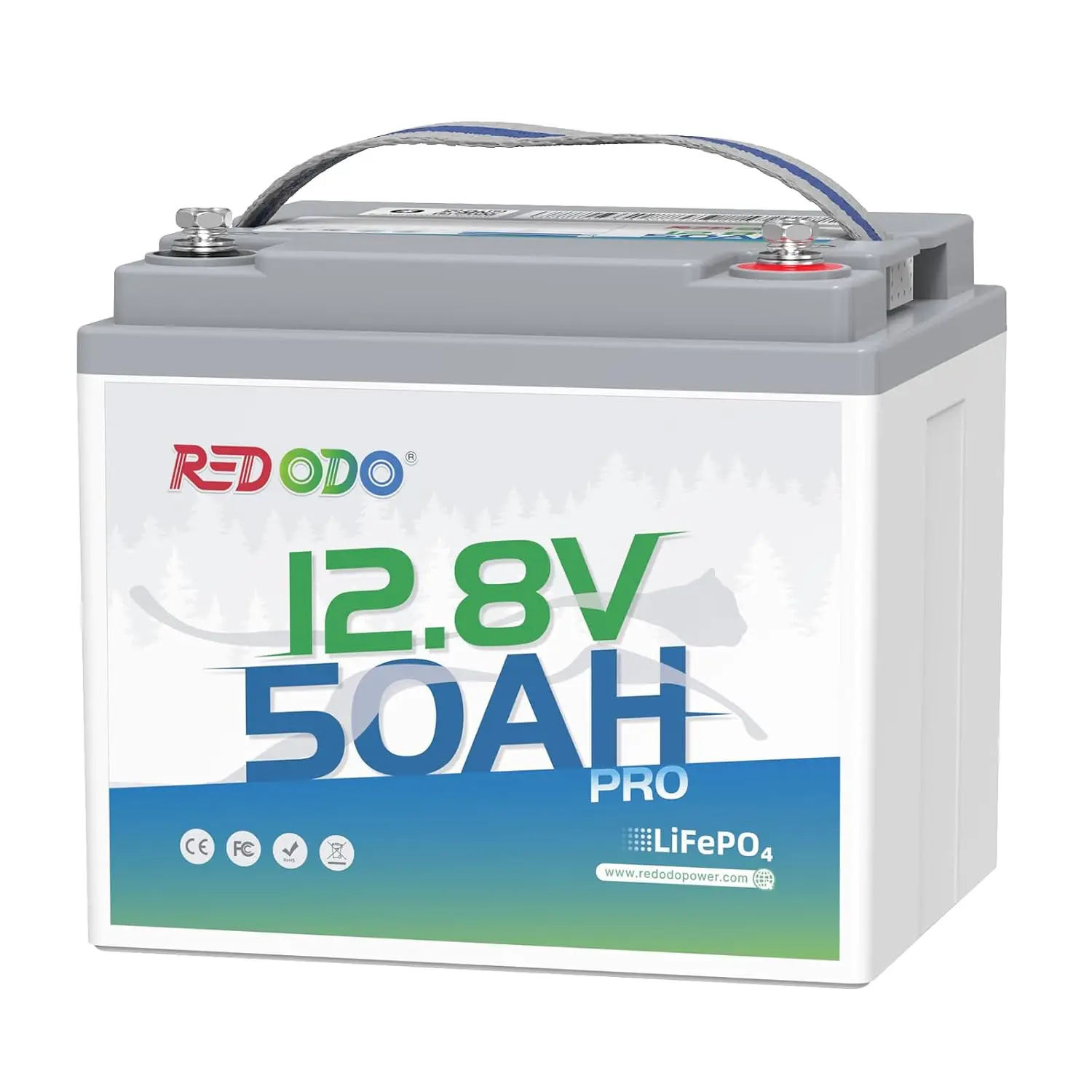 12V 50Ah Deep Cycle LiFePO4 Battery for Trolling Motor & RV, Customized