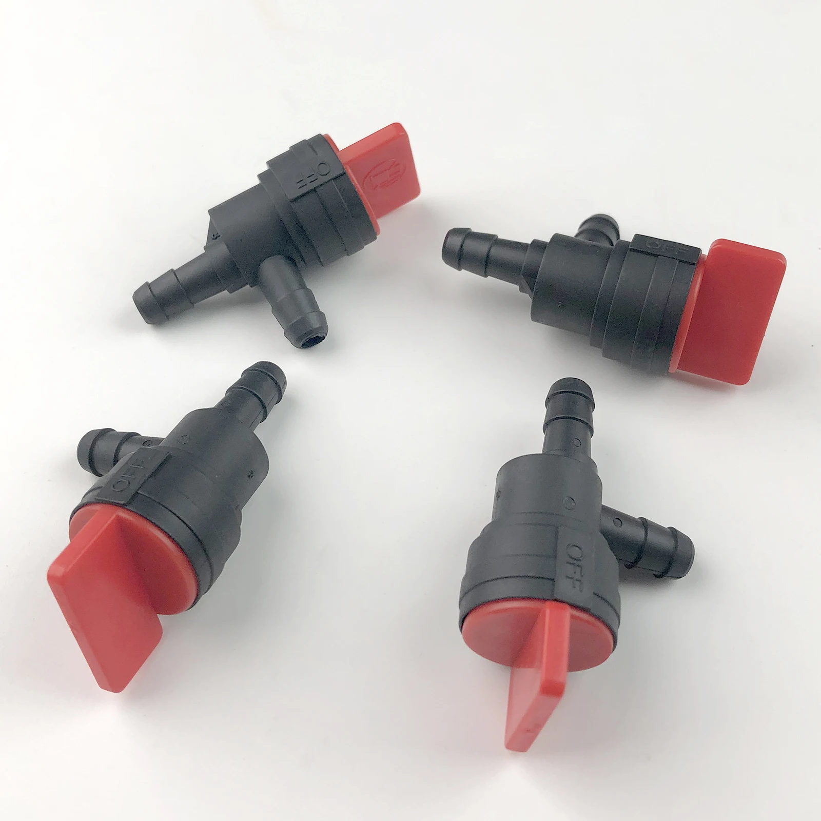 

4Pcs 1/4" Gas Shut Off Valve For 494769 SureFit Stens Oregon MTD Cub Cadet In-Line 90 degrees Fuel Gas Small Engine Valve Tool