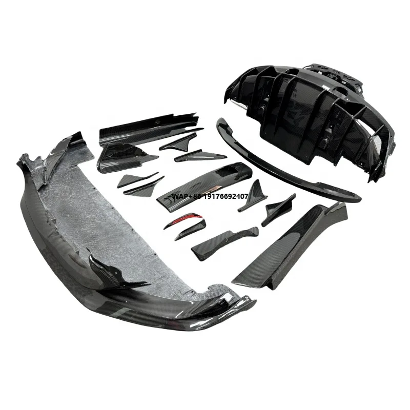 Design Style Body Kit for  MC20 Dry Carbon Fiber Front Lip Side Skirt Rear Diffuser Rear Spoiler Roof Vent