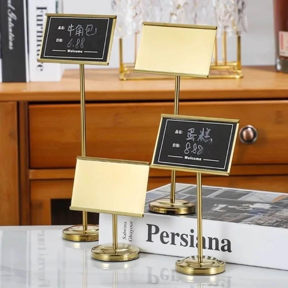 Langlebiger Edelstahl-Tischkartenhalter in Gold/Silber/Schwarz, Multifunktionaler Sitzkarten-Clip, Tischnummernständer für Restaurants