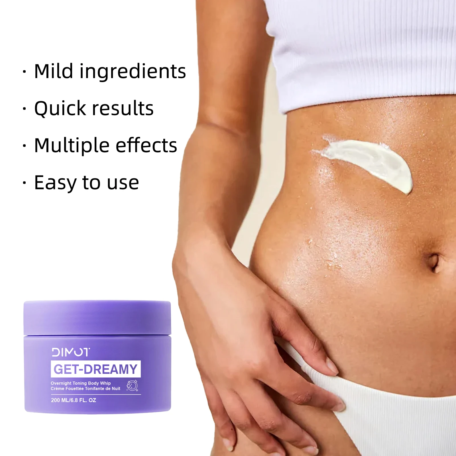 

Overnight Toning Whip Get,Dreamy Overnight Toning Body, Brightens Firming Deep Hydration Smooths For Loose Skin 24H Shipping！