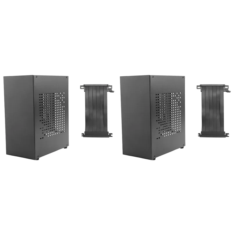 

AP-2X A07 Mini ITX Computer Case Chassis HTPC Host Case USB3.0 ITX Enclosure With Graphics Card Extension Cable(A)