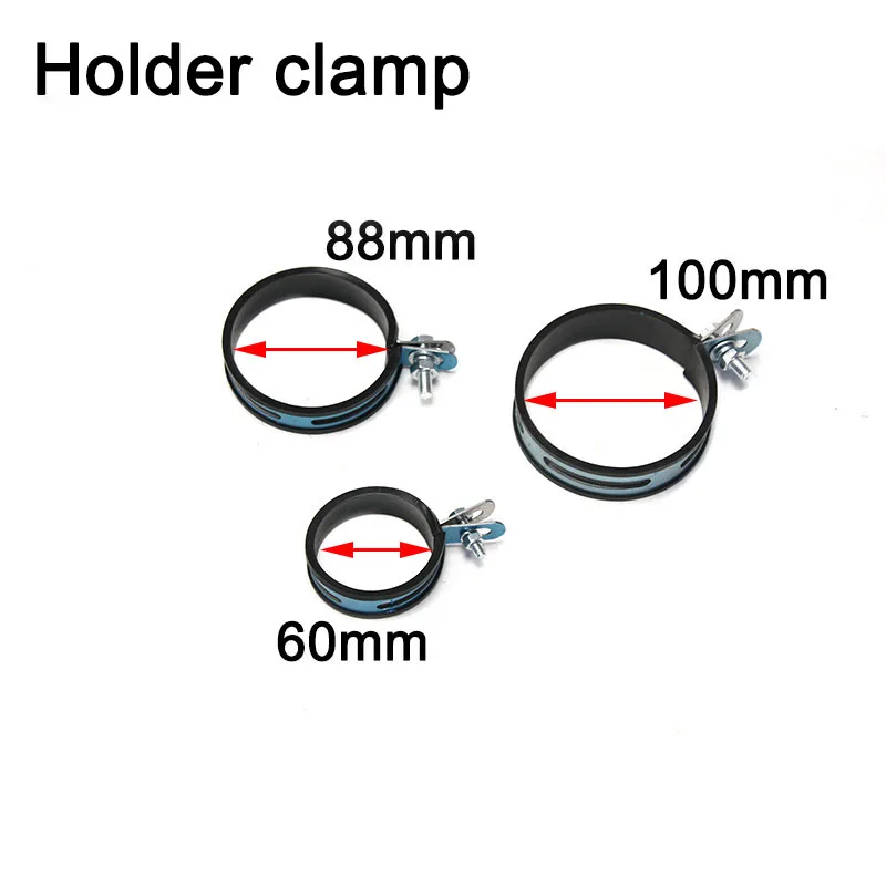 Motorcycle Exhaust Pipe Modification Accessory Round Hanger Clamp the Surface Blue Film Can Be Peeled Off