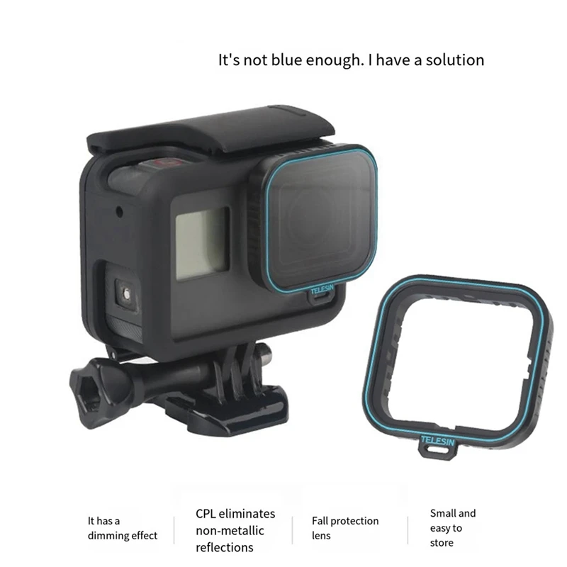 ABYC Telesin подходит для фильтра CPL GOPRO Hero5/6/7 Black Version HERO6 HERO7BLACK