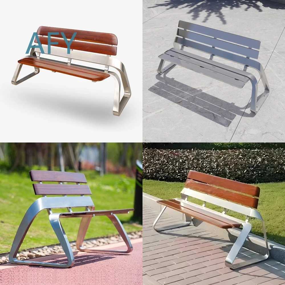Modern Outdoor Bench for Garden Park Patio Yard Backyard Spaces Comfortable Durable Weather Resistant Seating Furniture