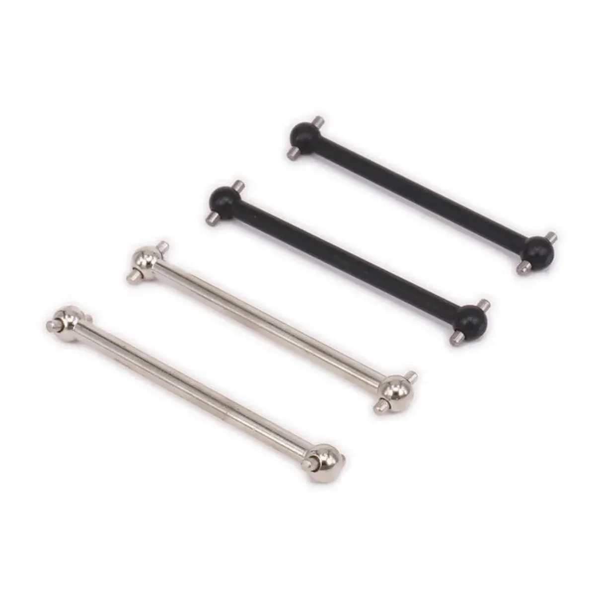 

2 шт. стальные металлические приводные валы (догбоны) 61, 63, 70, 77, 84, 86, 89.5, 101 мм для радиоуправляемых моделей HSP 02003, 08061, 06006, 08060, 06061, 06022, 08029 масштаба 1:10