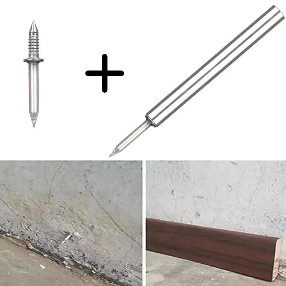 Double-Head Skirting Thread Seamless Nail Without Marks Line Baseboard High Strength Double-Head Seamless Installation Nail