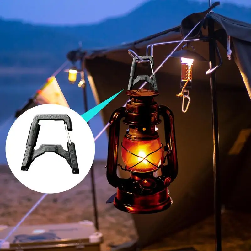 Tent Light Carabiner Clip Light Fixture Carabiner Outdoor Equipment Lighting Attachments Multifunctional Sturdy Heavy Duty