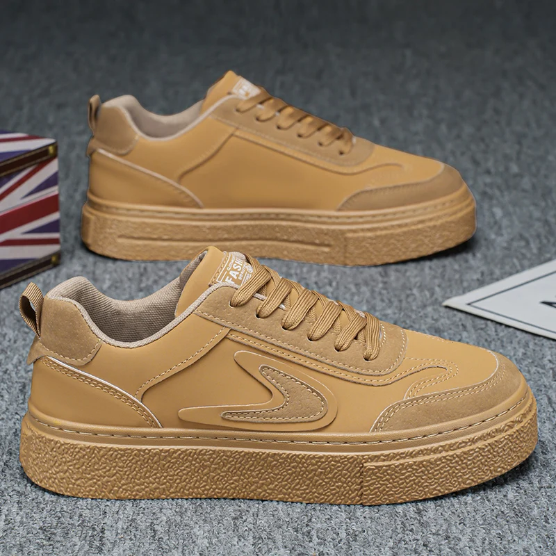 

Мужские белые массивные кроссовки осень 2024, дышащий минималистичный дизайн, приятный для студентов и популярный в Instagram