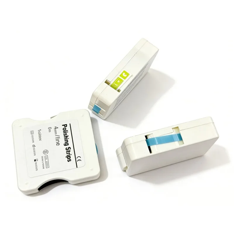 

Dental Color Roll Type Proximal Polishing Strips with 4mm Fine Sand Abrasive Strips for Orthodontic Proximal Enamel Removal