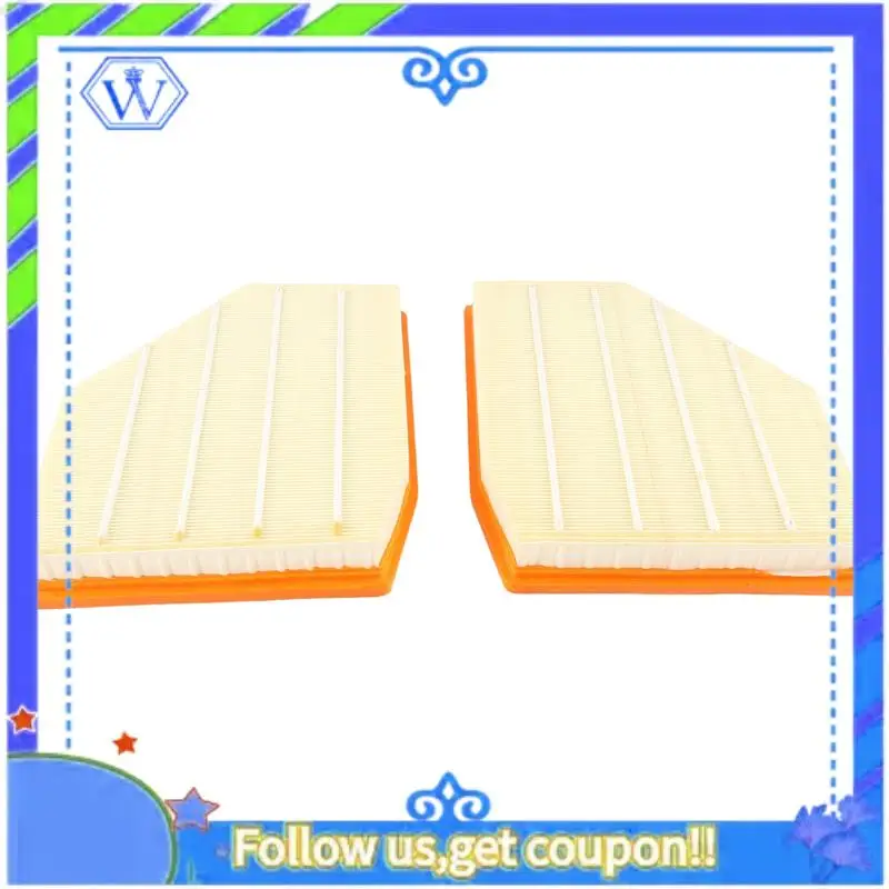 

M46K-Car Front Right & Left Air Filter Elements For 2018 BMW M5 S63 MF90 Spare Parts Accessories Parts 13717852380 13717852382