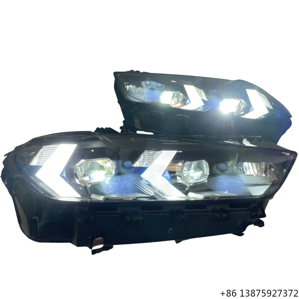 

For X5M X6M F95 F96 Headlights 2023 2024 2025 Original Headlamp Lens Tall X5 X6 G05 G06 G18 EU High Light