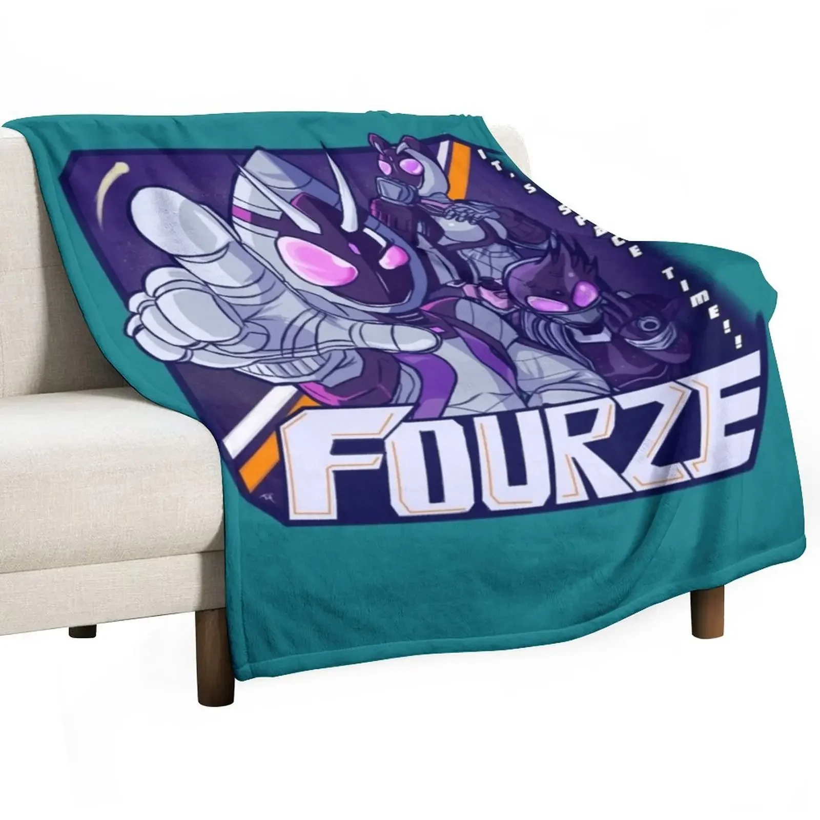 Grab onto Space ! ! [ Kamen Rider Fourze ] Throw Blanket Bed Fashionable Baby Blankets