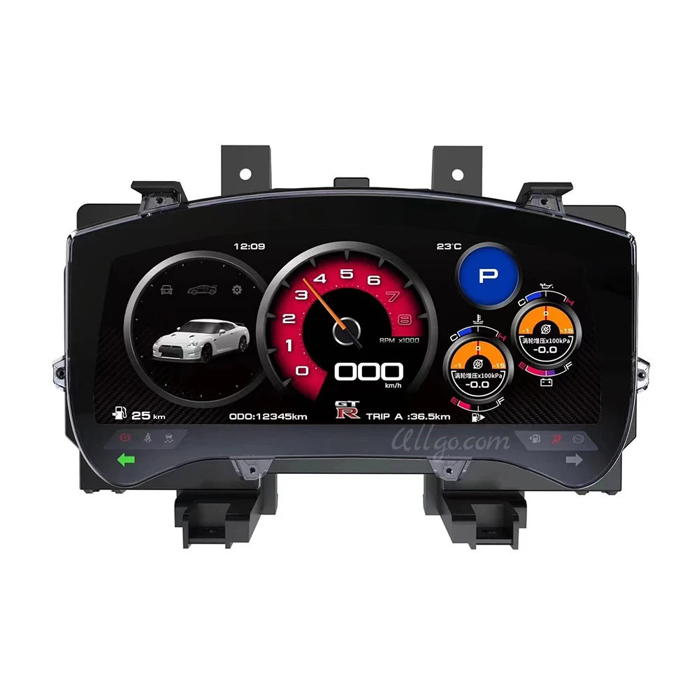 Digital Instrument Cluster for Nissan GT-R GTR 2009-2017 Linux Virtual SpeedOmeter Digital Dash Upgrade