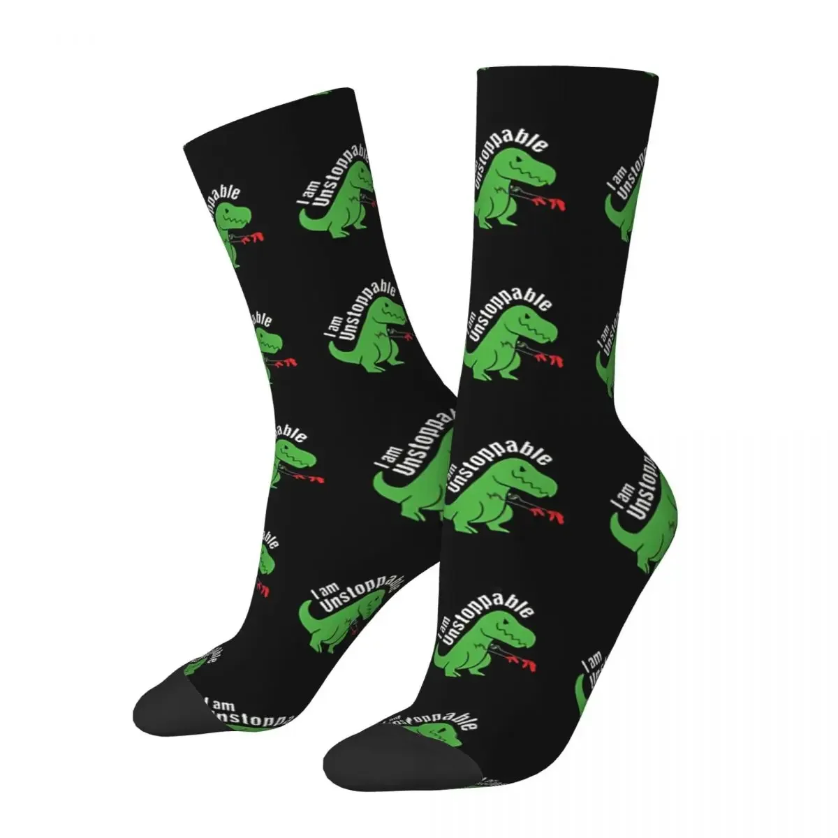 

Funny Men's Socks Unstoppable Vintage Harajuku Dinosaurs Hip Hop Seamless Crew Crazy Sock Gift Pattern Printed