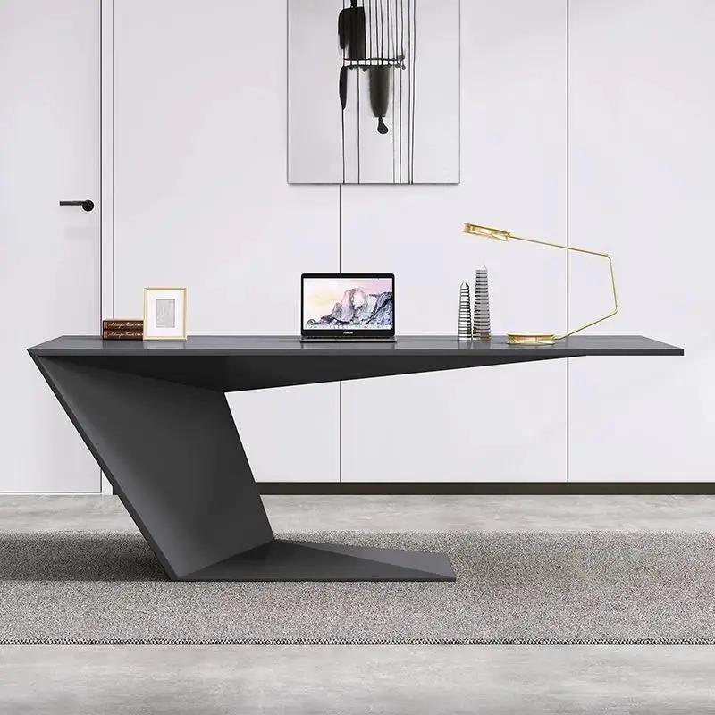 

Modern Designer Office Desk Aesthetic Luxury Reception Standing Computer Desk Study Conference Mesa Escrivaninha Furniture