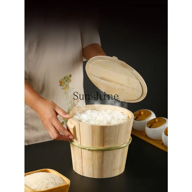 

Household boiled rice wooden bucket steamed rice bamboo steamed rice bucket