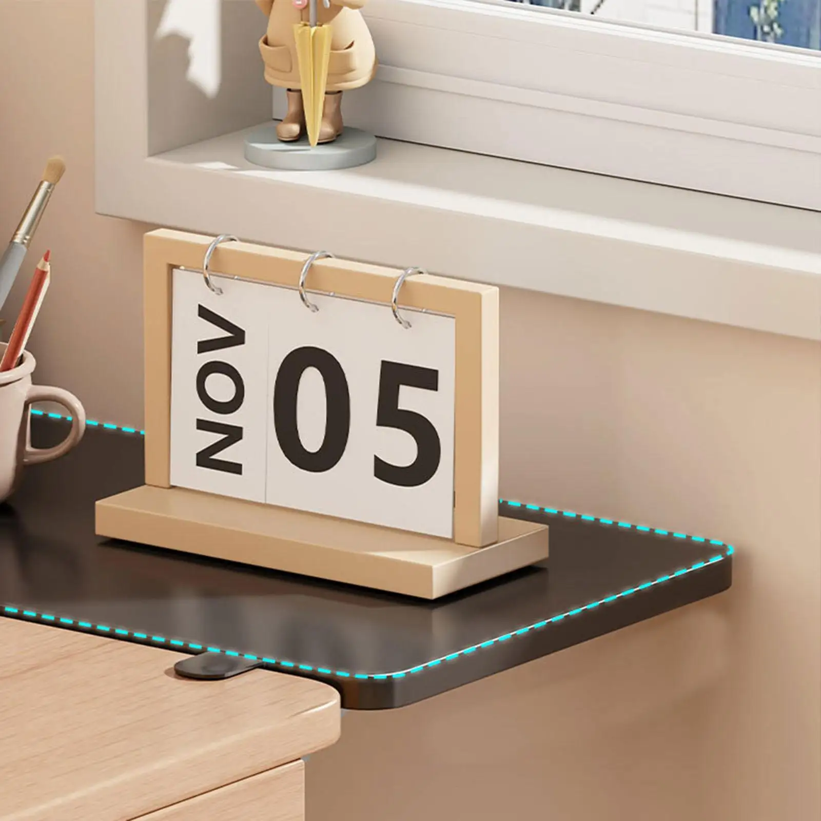 

Desk Extender Tray Arm Rest for Home Office Black for Computer .75 x 7.87 inch Clamp on Foldable Wrist Support