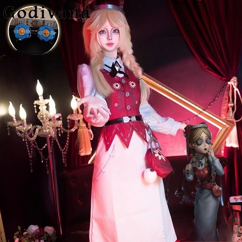 أزياء المرأة تأثيري مجموعة فساتين لعبة الهوية الخامس تأثيري أنيمي اللباس الإناث لعبة التاجر دور اللعب فستان الهالوين البدلة