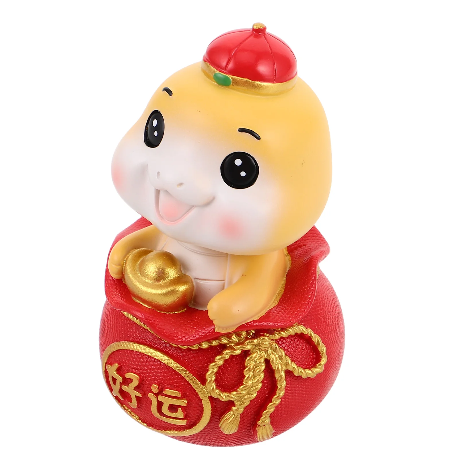 

Zodiac Snake Bobblehead Large Size Car Interior Ornament Cute Cartoon New Year Decor Snake Figure Cute Decor