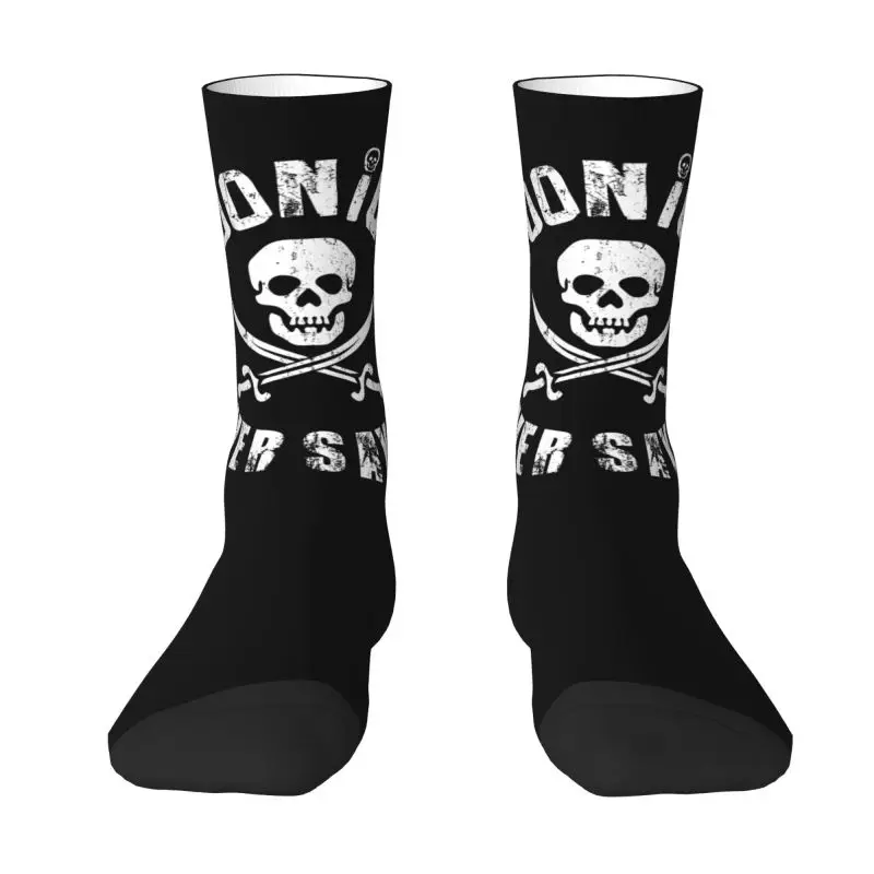 

Funny Men's Retro Goonies Dress Socks Unisex Warm Breathbale 3D Printing Gothic Skull Crew Socks