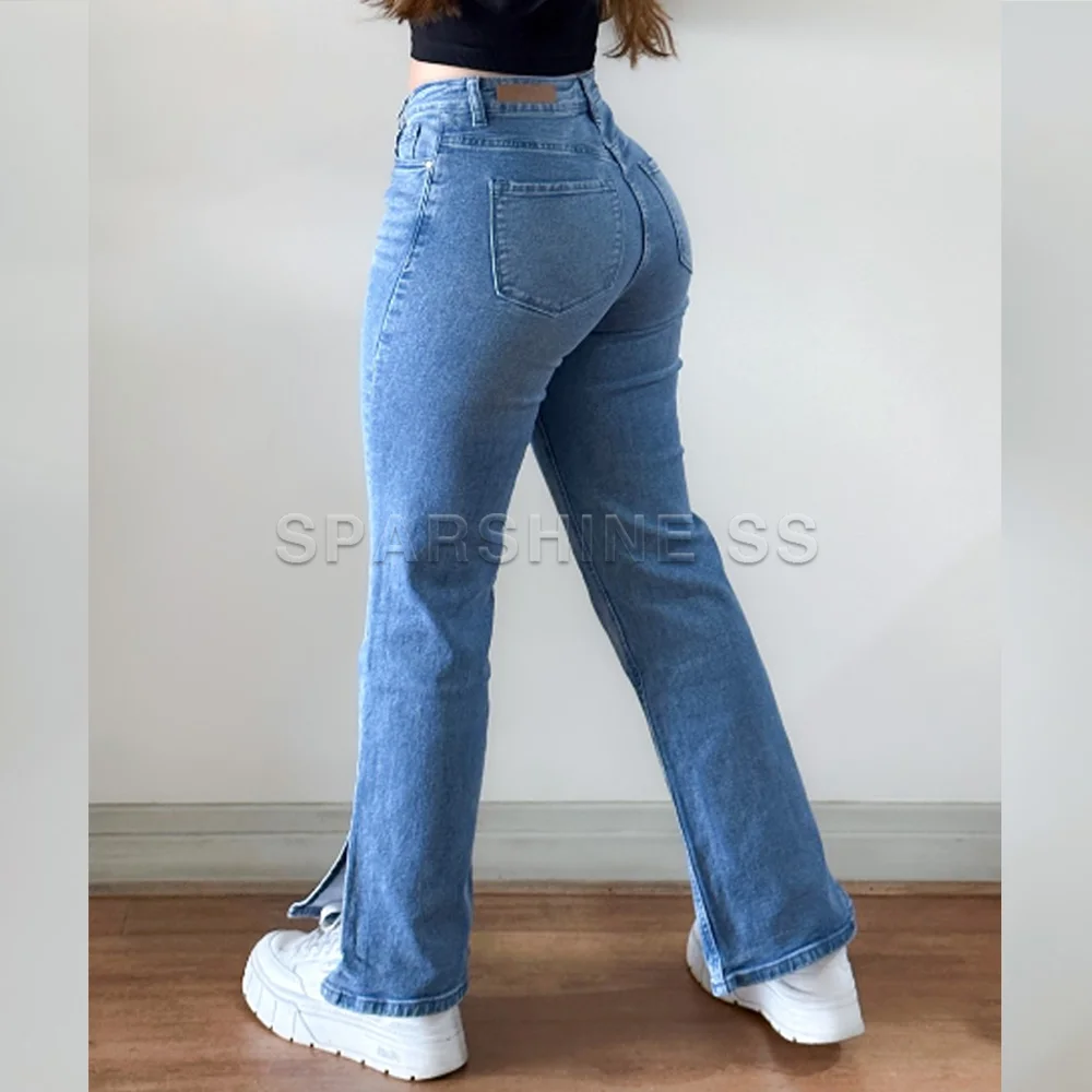 Imagem -02 - Jeans Largas de Cintura Alta para Mulheres Calça Reta Coreana Streetwear Y2k Tendência da Moda Primavera e Outono 2023